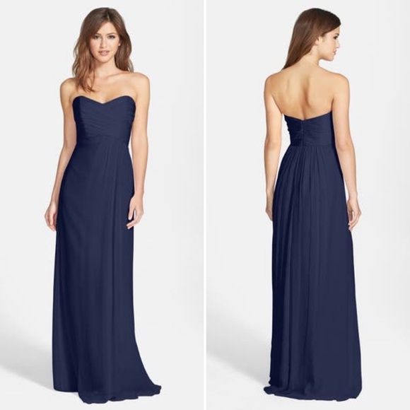 Amsale Dresses & Skirts - SOLD-Amsale Blue Bridesmaids Dress; Size 8; Style G629C